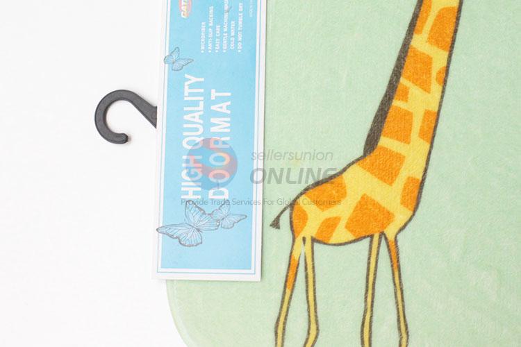 Wholesale Supplies Cartoon Giraffe Printed Door Mat