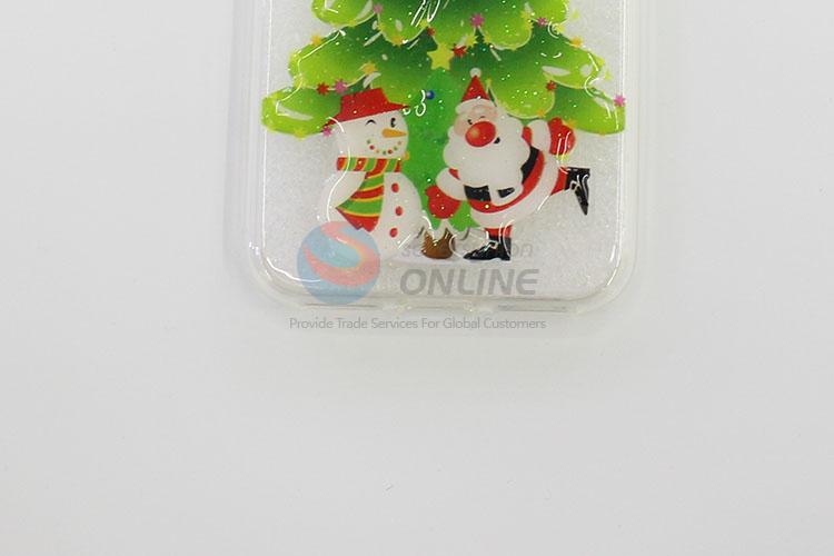 Chirstmas Tree and Snowman Printed Acrylic Mobile Phone Shell for iphone