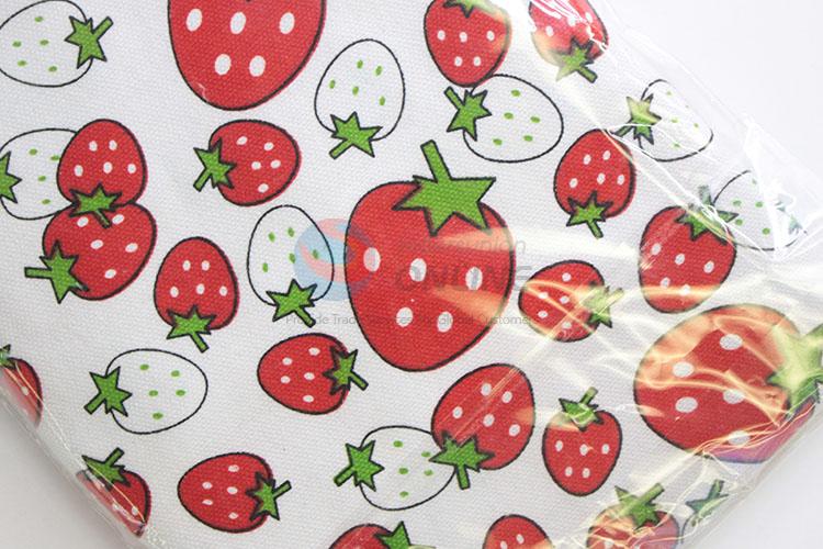 3 Pcs/Set Stawberry Pattern Apron Gloves Microwave Oven Mitt Bakeware Potholder