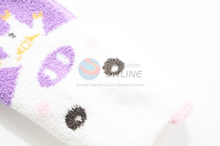 Delicate design new arrival children winter cat socks