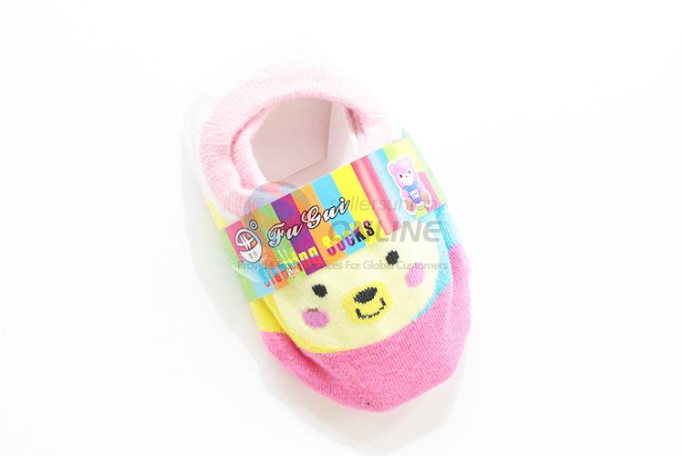 Nice popular design children summer cotton low cut ped socks