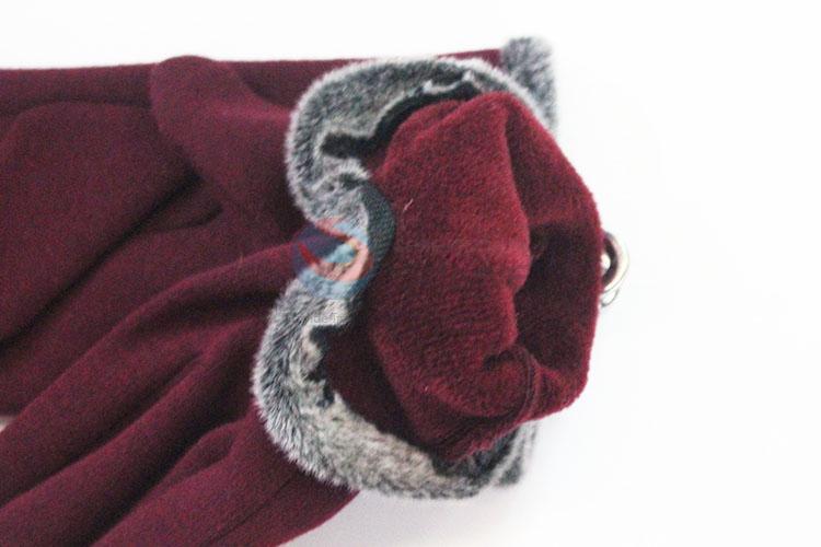 China factory price best fashion red women glove