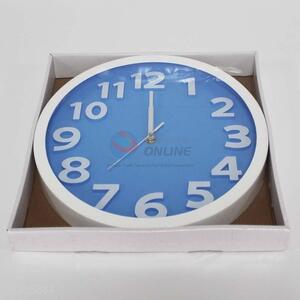 Classic Blue Round Clock