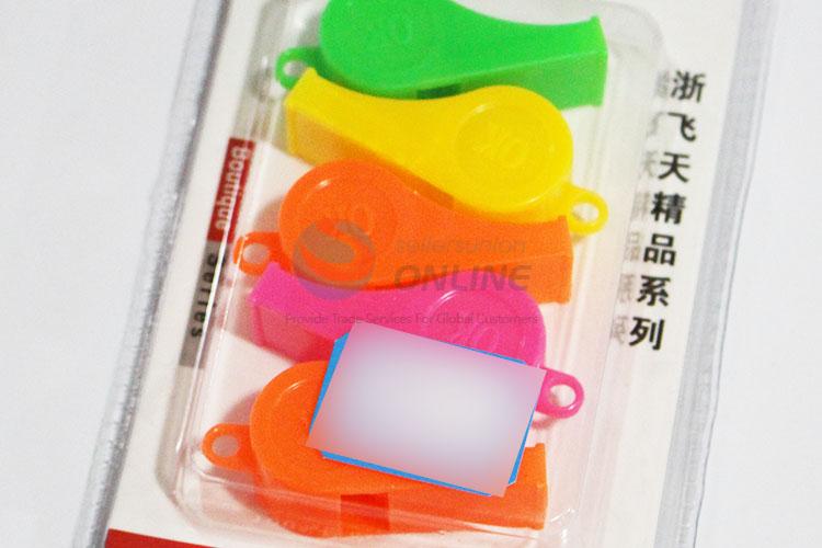 Colorful Promotional Fan Custom Sport Plastic Whistle