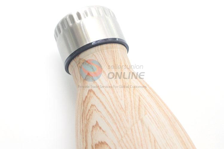 High Quality Wood Grain Stainless Steel Vacuum Cup