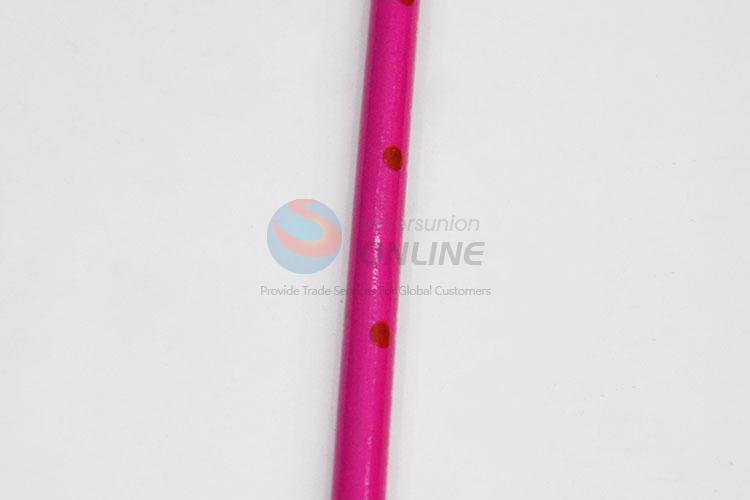 New Hot Selling Silm Animal Wooden Pencil ,Rose Red