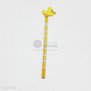 Wholesale Price New Design Silm Yellow Bird Shape Wooden Pencil