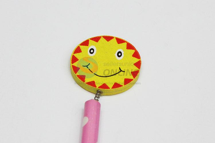 Wholesale Price Pencil Silm Round Smile Face Shape Wooden Pencil