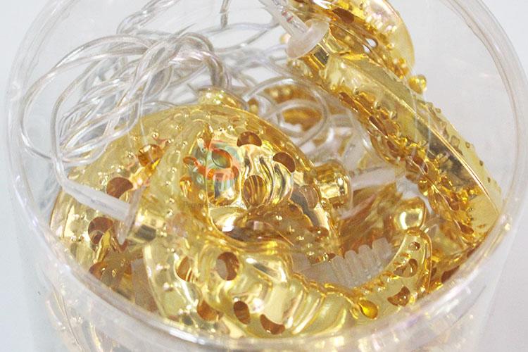 Nice Design Battery Operated Golden Color Moon Shaped Light for Decoration