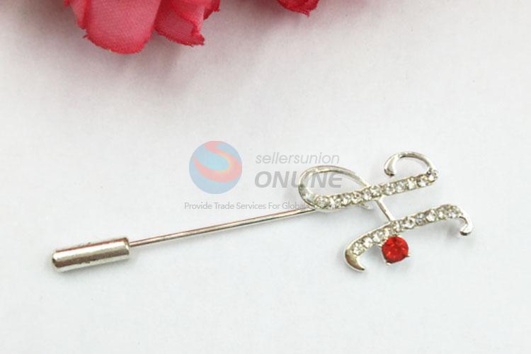 Decorative Rhinestone Brooch Pin for Promotion