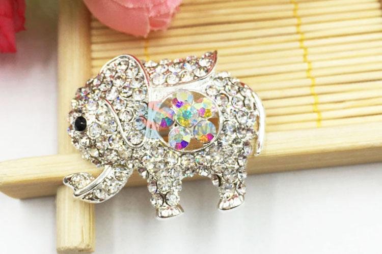 Kawaii Elephant Shaped Beautiful Women Rhinestone Brooch/Breastpin