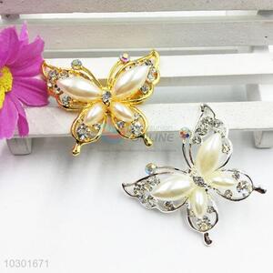 Butterfly Shaped Rhinestone Brooch for Wedding Invitations