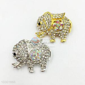 Kawaii Elephant Shaped Beautiful Women Rhinestone Brooch/Breastpin