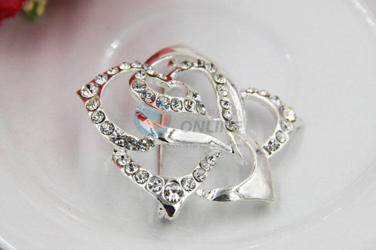 Flower Shaped Luxury Rhinestone Brooch for Ladies