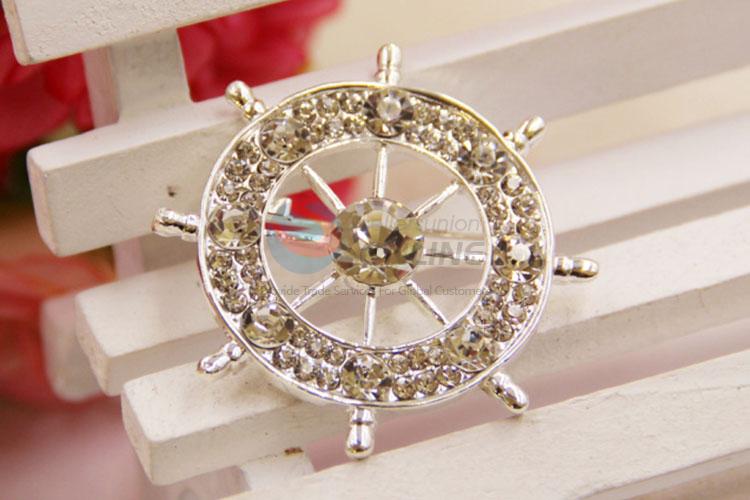 Promotional Gift Crystal Rhinestone Breastpin Brooch Pin