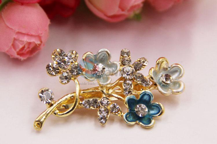 Latest Design Crystal Rhinestone Breastpin Brooch Pin