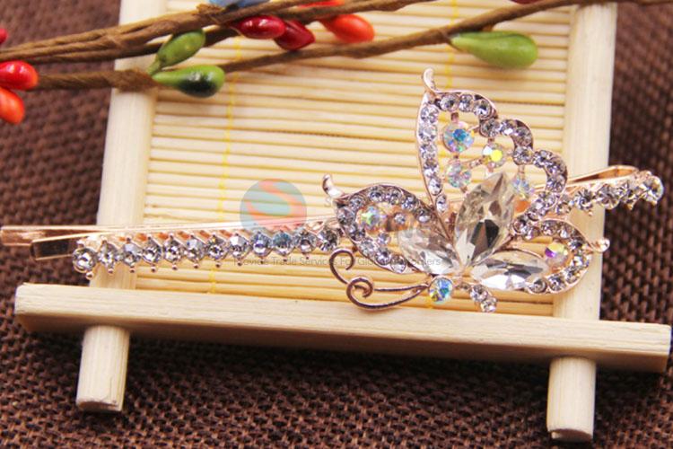 China Factory Hairpins for Ladies, Rhinestone Hair Barrettes