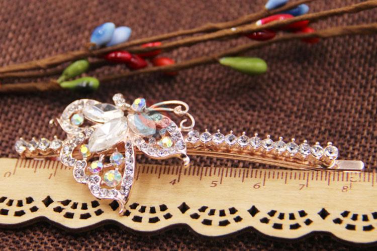 China Factory Hairpins for Ladies, Rhinestone Hair Barrettes