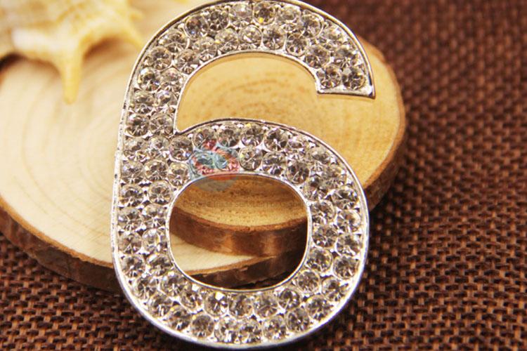 Best Selling Six Shaped Alloy Brooch for Clothes