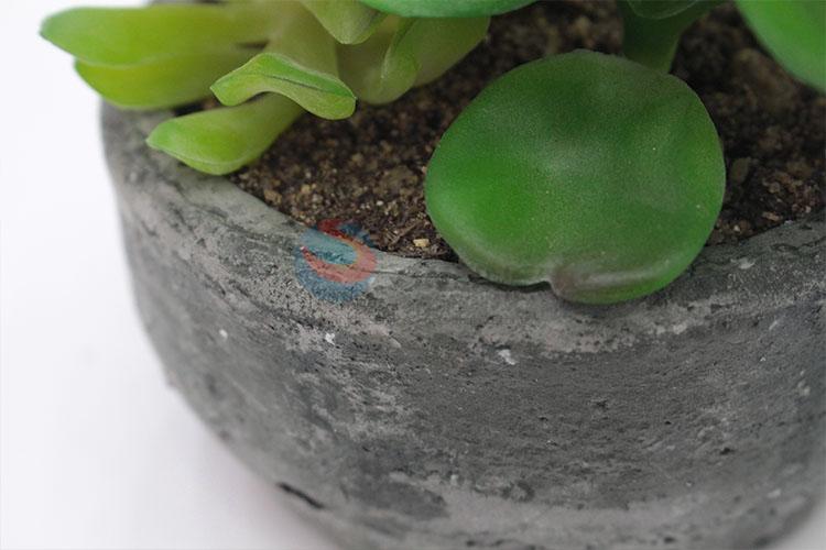 Creative Design artificial succulent plant pot round flowerpot