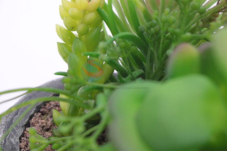 Lowest price artificial succulent plant pot round flowerpot