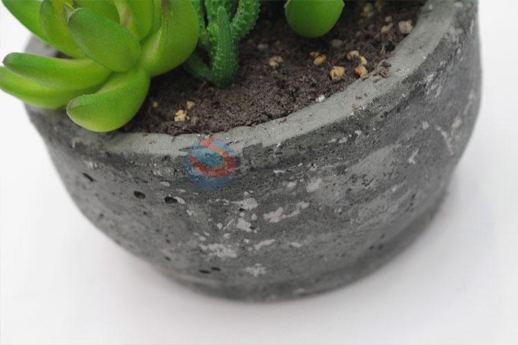 Factory price artificial succulent plant pot round flowerpot