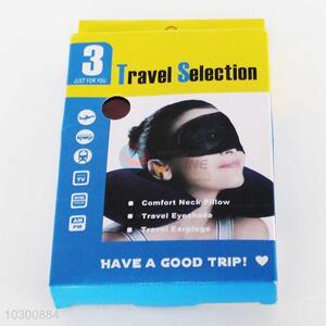 Wholesale 3pcs Travel Selection(Comfort Neck Pillow, Travel Eyeshade, Earpluges)