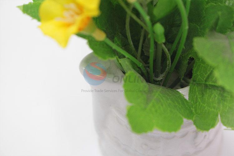 Exquisite mini teapot shaped flowerpot for artificial flower