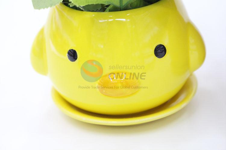 Top quality cute animal shaped artificial potted plant