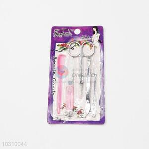 New Arrival Girls Manicure Set Cuticle Nipper/ Nail Clipper/ Eyebrow Scissors/ Earpick