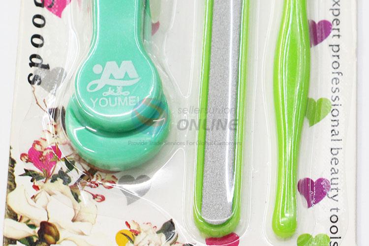 Beauty Set Cuticle Pusher/ Nail Clipper/ Nail File for Sale