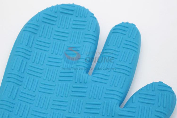 Top quality low price fashion style blue cleaning glove