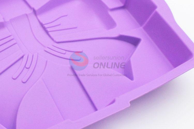 High quality low price best cool purple gift bag shape cake mould