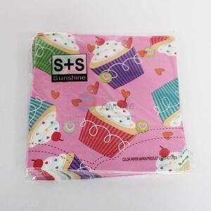 20PCS cake pattern square napkin,2ply