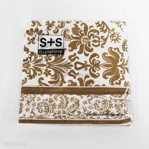 New arrival restaurant paper napkin with flower pattern