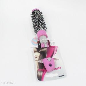 Pink Color Handle Anti-static Hair Comb Brush