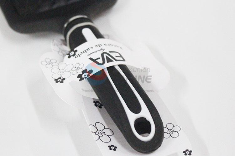 Professional Black Color Square Shaped Hairdressing Styling Tools Arched Design