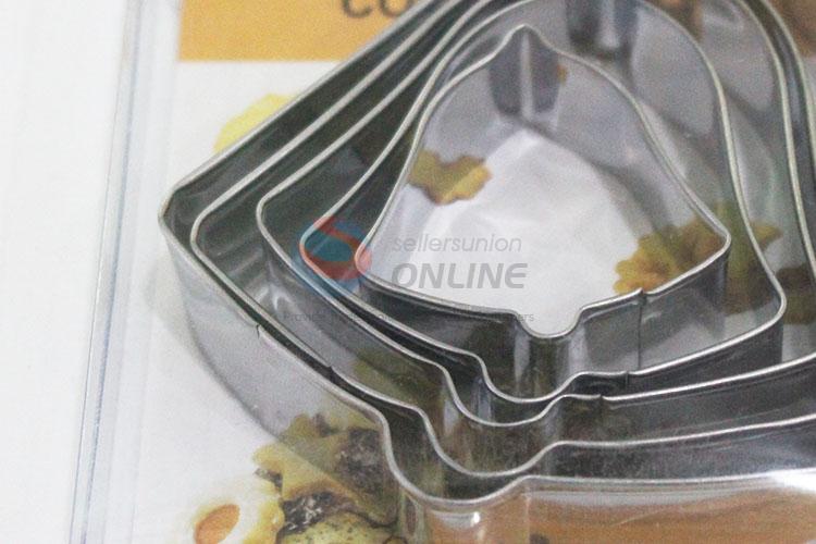 Cool factory price best bell shape 5pcs biscuit moulds