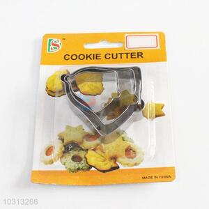 Wholesale cute style bell shape 3pcs biscuit moulds
