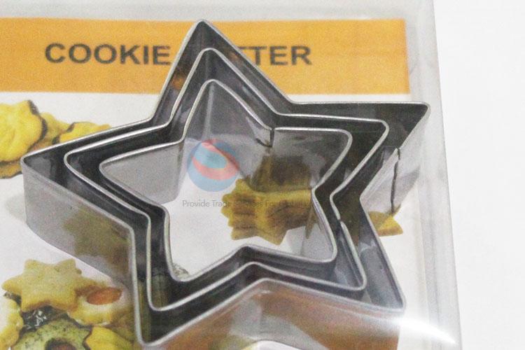 Best low price star shape 3pcs biscuit moulds