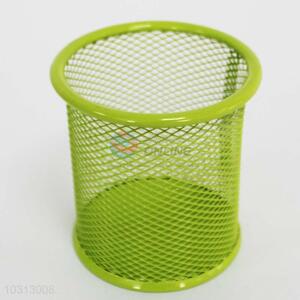 High Quality Metal Pen Container Green Brush Holder