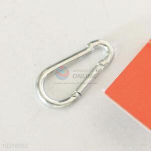 Big promotional wholesale silver aluminum carabiner,4cm