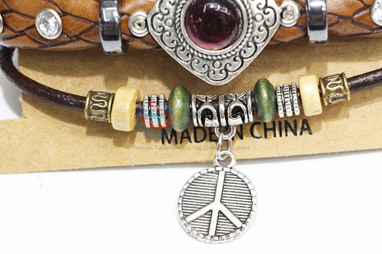 Popular Multi Layer Cowhide Bracelet Accessories for Sale