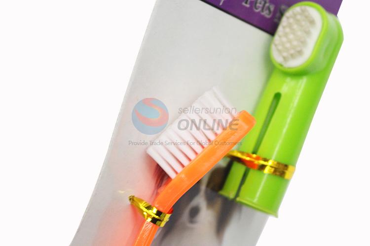 Factory supply delicate pet toothbrush