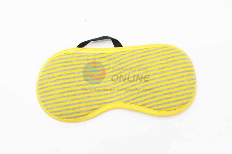 Yellow Strip Pattern Eyeshade or Eyemask for Airline and Hotel