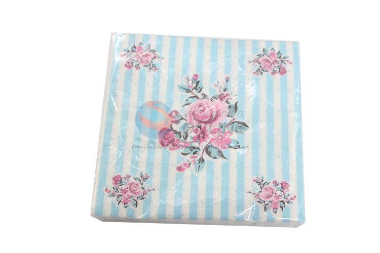 Wholesale Flower Printed Square Paper Towel for Sale