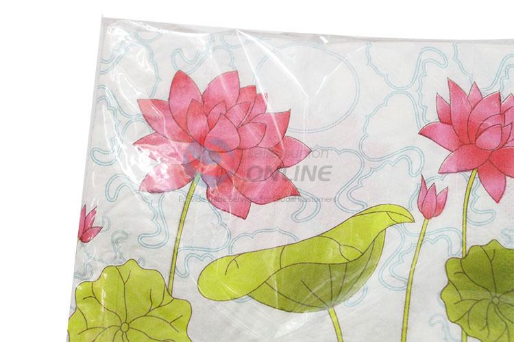 Nice Water Lily Printed Square Paper Towel for Sale