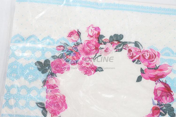 Nice Garland Printed Square Paper Towel for Sale