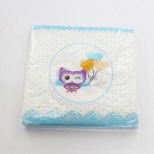 Cute Owl Printed Square Paper Towel for Sale