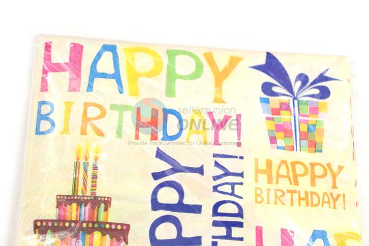 Great Happy Birthday Square Paper Towel for Sale